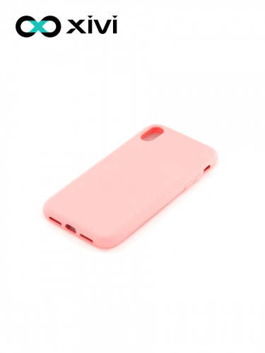 Накладка задняя Xivi для APPLE iPhone XR, Silicon Case, силикон, матовая, №19, цвет розовый 3