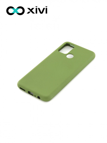 Накладка задняя Xivi для HUAWEI Honor 9A, Silicon Case, силикон, матовая, №57, цвет зелёный 3