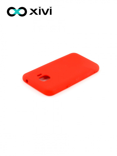 Накладка задняя Xivi для SAMSUNG Galaxy J2 2018 J250G, Silicon Case, силикон, матовая, №4, цвет морковный 4