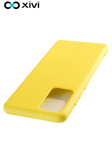 Накладка задняя Xivi для SAMSUNG  Galaxy A72 (2022), Silicon Case, силикон, матовая, №41, цвет жёлтый