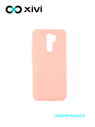 Накладка задняя Xivi для XIAOMI Redmi 9, Silicon Case, силикон, матовая, №30, цвет розовый 1
