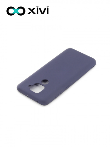 Накладка задняя Xivi для XIAOMI REDMI NOTE 9, Silicon Case, силикон, матовая, №2, цвет индиго, тёмный 4