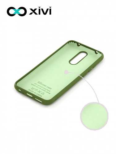 Накладка задняя Xivi для XIAOMI Redmi 8, Silicon Case, силикон, матовая, №57, цвет зелёный 2