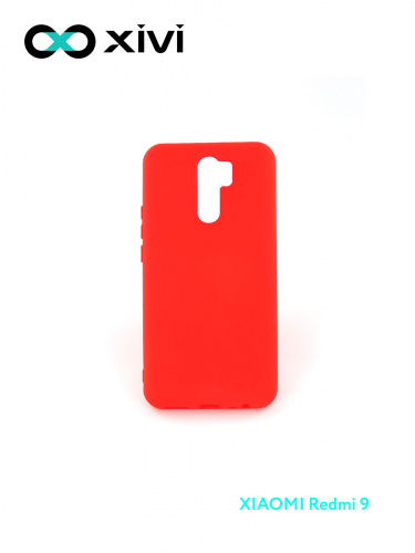 Накладка задняя Xivi для XIAOMI Redmi 9, Silicon Case, силикон, матовая, №4, цвет морковный 1