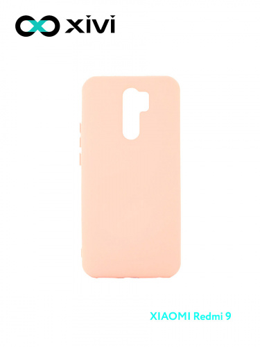 Накладка задняя Xivi для XIAOMI Redmi 9, Silicon Case, силикон, матовая, №39, цвет бежевый 1