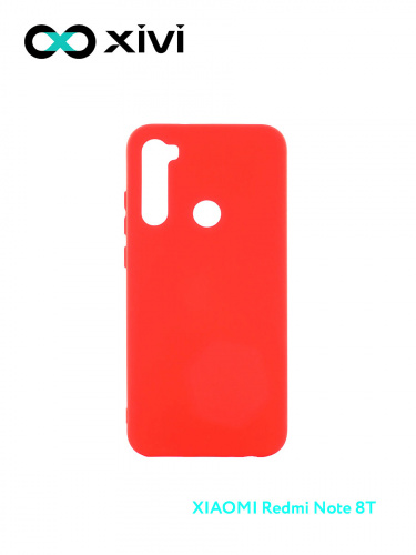 Накладка задняя Xivi для XIAOMI Redmi Note 8T, Silicon Case, силикон, матовая, №4, цвет морковный 1