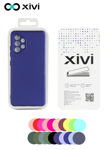 Накладка задняя Xivi для SAMSUNG  Galaxy A32 (2026), Silicon Case, силикон, матовая, №17, цвет фиолетовый