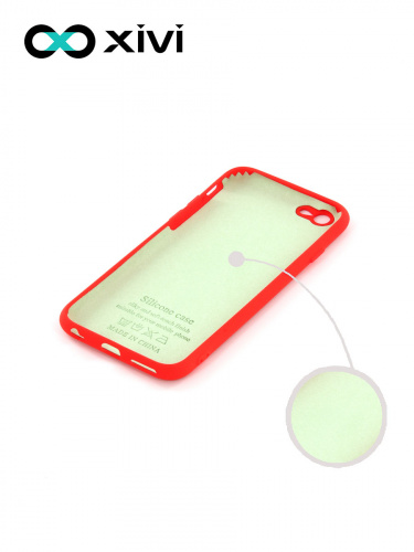 Накладка задняя Xivi для APPLE iPhone 6 6S (4.7), Silicon Case, силикон, матовая, №4, цвет морковный 2