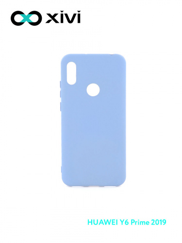 Накладка задняя Xivi для HUAWEI Y6 PRIME 2019 Y6S, Silicon Case, силикон, матовая, №42, цвет  сиреневый 1