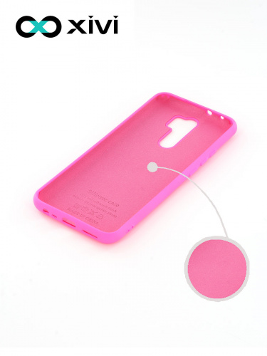 Накладка задняя Xivi для XIAOMI Redmi 9, Silicon Case, силикон, матовая, №33, цвет розовый 2