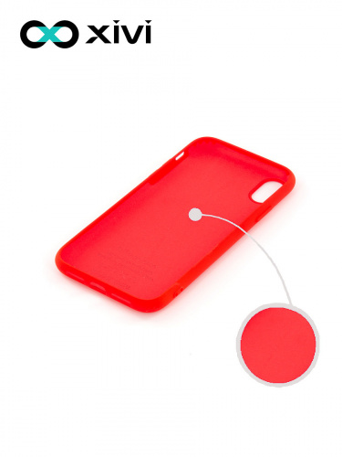 Накладка задняя Xivi для APPLE iPhone XR, Silicon Case, силикон, матовая, №4, цвет морковный 2