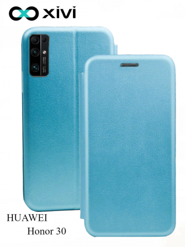 Чехол-книжка Xivi для HUAWEI Honor 30 , Fashion Case, на магните, экокожа, цвет голубой 1