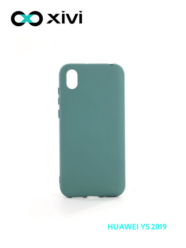 Накладка задняя Xivi для HUAWEI Y5 (2019) 8S, Silicon Case, силикон, матовая, №56, цвет зелёный 1