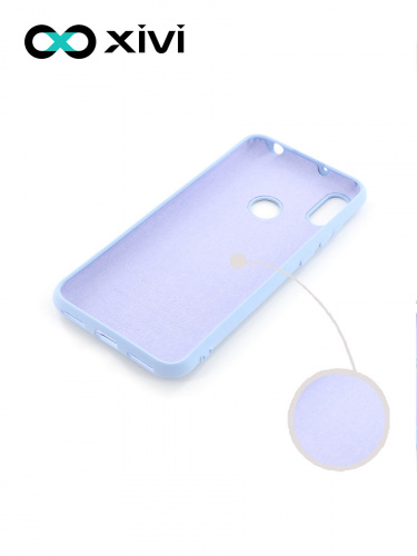 Накладка задняя Xivi для HUAWEI Y6 PRIME 2019 Y6S, Silicon Case, силикон, матовая, №42, цвет  сиреневый 2