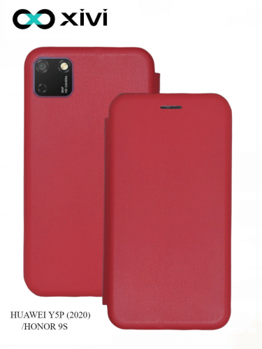 Чехол-книжка Xivi для HUAWEI Y5P 2020HONOR9S, Fashion Case, на магните, экокожа, цвет красный 1