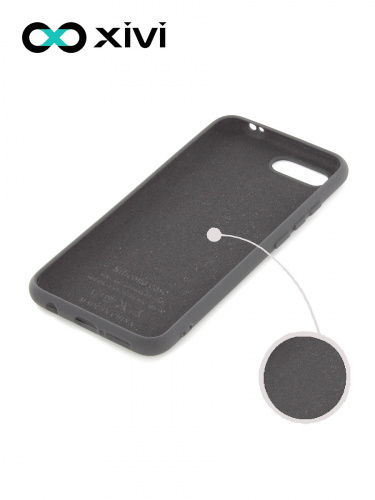 Накладка задняя Xivi для HUAWEI Honor 10, Silicon Case, силикон, матовая, №1, цвет чёрный 2