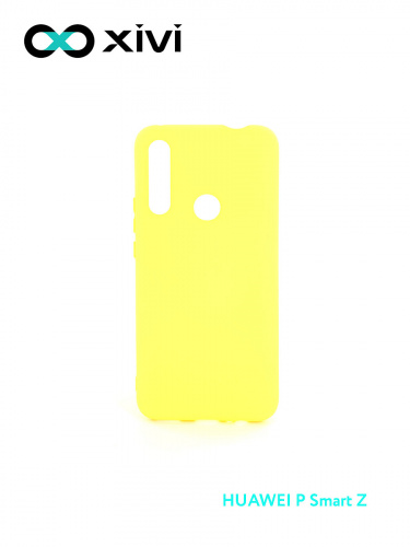 Накладка задняя Xivi для HUAWEI Y9 PRIME P SMART Z, Silicon Case, силикон, матовая, №41, цвет жёлтый 1