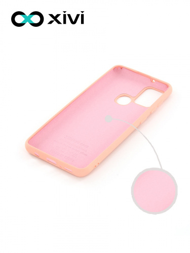 Накладка задняя Xivi для SAMSUNG Galaxy A21S, Silicon Case, силикон, матовая, №39, цвет бежевый 2
