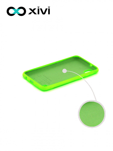 Накладка задняя Xivi для SAMSUNG Galaxy A10 A105, Silicon Case, силикон, матовая, №61, цвет салатовый 2