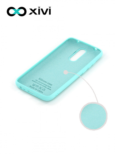 Накладка задняя Xivi для XIAOMI Redmi 8, Silicon Case, силикон, матовая, №8, цвет голубой 2