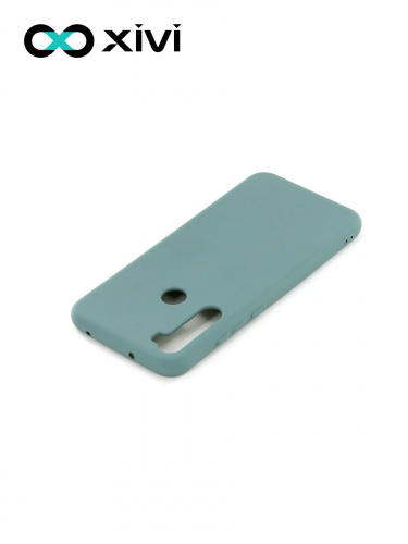 Накладка задняя Xivi для XIAOMI Redmi Note 8T, Silicon Case, силикон, матовая, №56, цвет зелёный 4