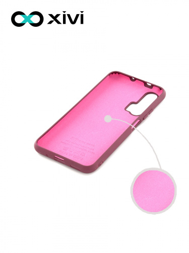 Накладка задняя Xivi для HUAWEI HONOR 20 PRO, Silicon Case, силикон, матовая, №73, цвет винный 2