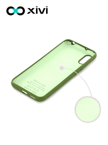 Накладка задняя Xivi для XIAOMI Redmi 9A, Silicon Case, силикон, матовая, №57, цвет зелёный 2