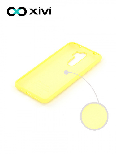 Накладка задняя Xivi для XIAOMI REDMI NOTE 8 PRO, Silicon Case, силикон, матовая, №41, цвет жёлтый 2